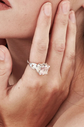 Stolen Girlfriends Club Punk Rose Ring - Silver
