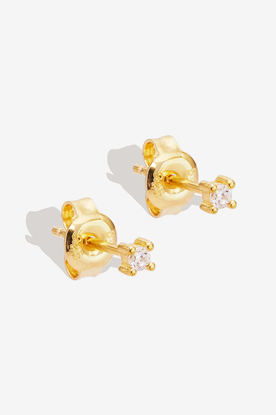 By Charlotte Pure Light Stud Earrings - Gold