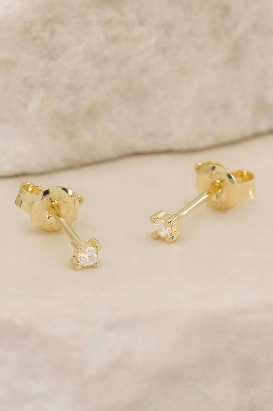 By Charlotte Pure Light Stud Earrings - Gold