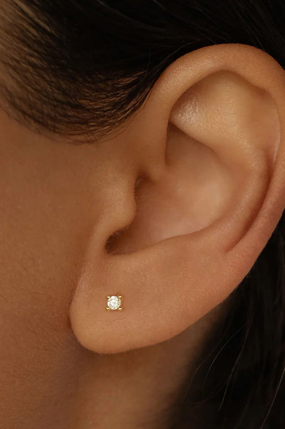 By Charlotte Pure Light Stud Earrings - Gold