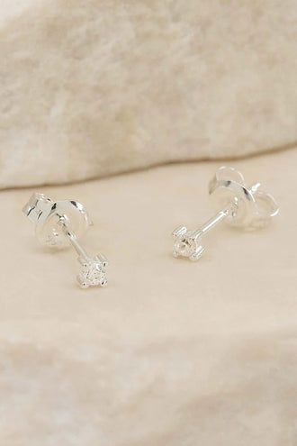 By Charlotte Pure Light Stud Earrings - Silver