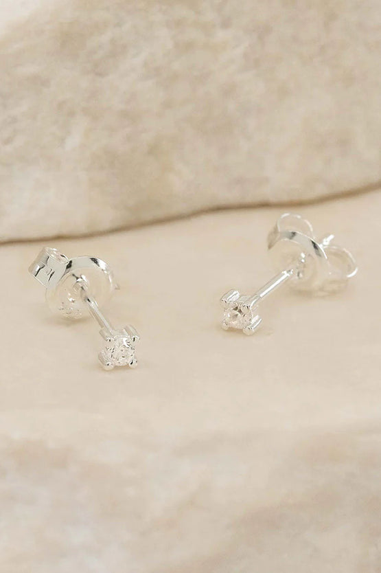 By Charlotte Pure Light Stud Earrings - Silver