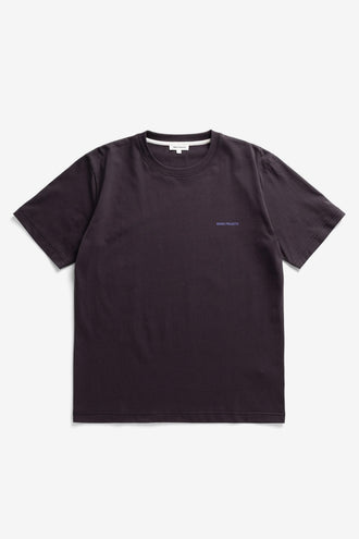Norse Projects Dyrehaven Organic Logo Print Tee – Darkest Purple
