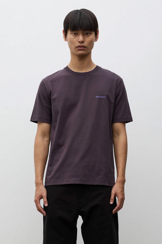 Norse Projects Dyrehaven Organic Logo Print Tee – Darkest Purple