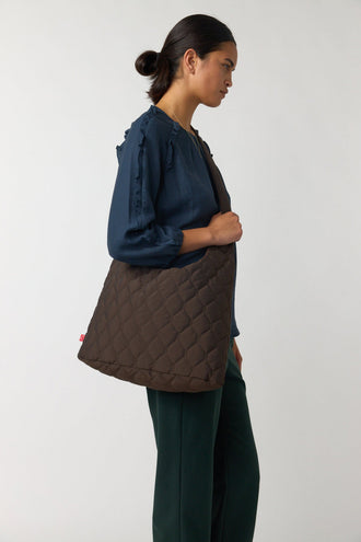 Sylvester Quilted Bag - Espresso