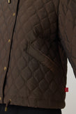Sylvester Quilted Cropped Parka - Espresso