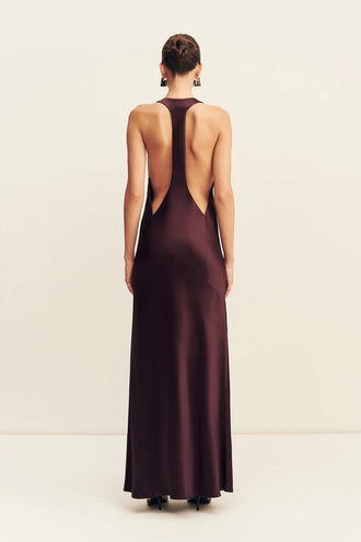 Shona Joy Savanna Racer Back Maxi - Plum