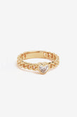 By Charlotte Radiant Heart Ring - Gold