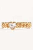 By Charlotte Radiant Heart Ring - Gold