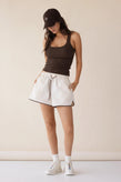 Dear Dylan Rally Short - Cream/Cocoa