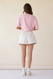 Dear Dylan Rally Short - Cream/Cocoa