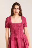 Damson Madder Raphaela Ruffle Midi - Berry