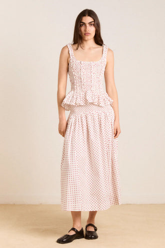 Damson Madder Raphi Cami - Off White Red