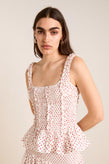 Damson Madder Raphi Cami - Off White Red