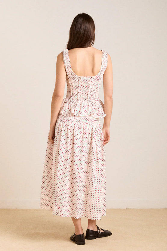 Damson Madder Raphi Cami - Off White Red