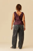 Ruby Raquel Top - Burgundy