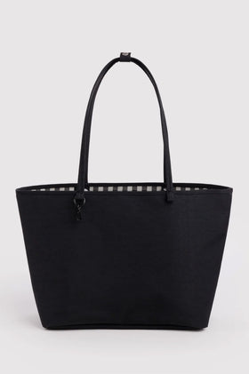 Baggu Large Nylon Reversible Tote - Black/Gingham