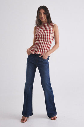 Gracious Luna Tank - Ruby Gingham