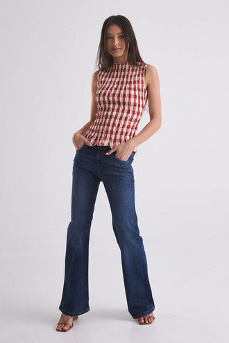 Gracious Luna Tank - Ruby Gingham