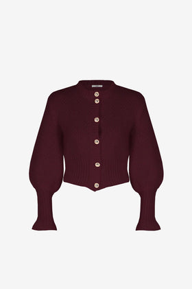 Ruby Matilda Cardigan - Burgundy