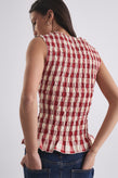 Gracious Luna Tank - Ruby Gingham