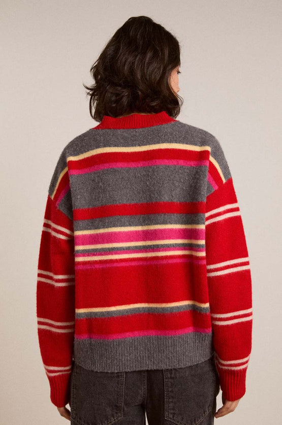 Damson Madder Rene Merino Jumper - Pink/Red