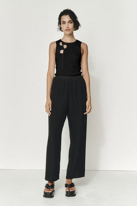 Marle Renee Pant - Textured Black