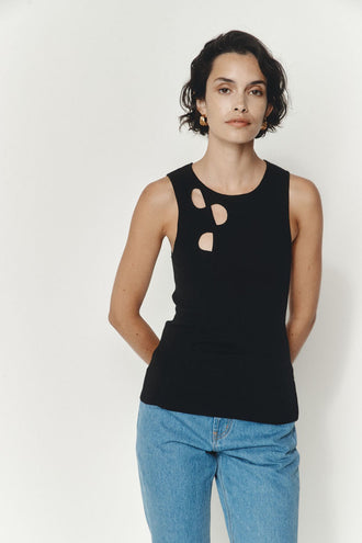 Marle Renzo Singlet - Black