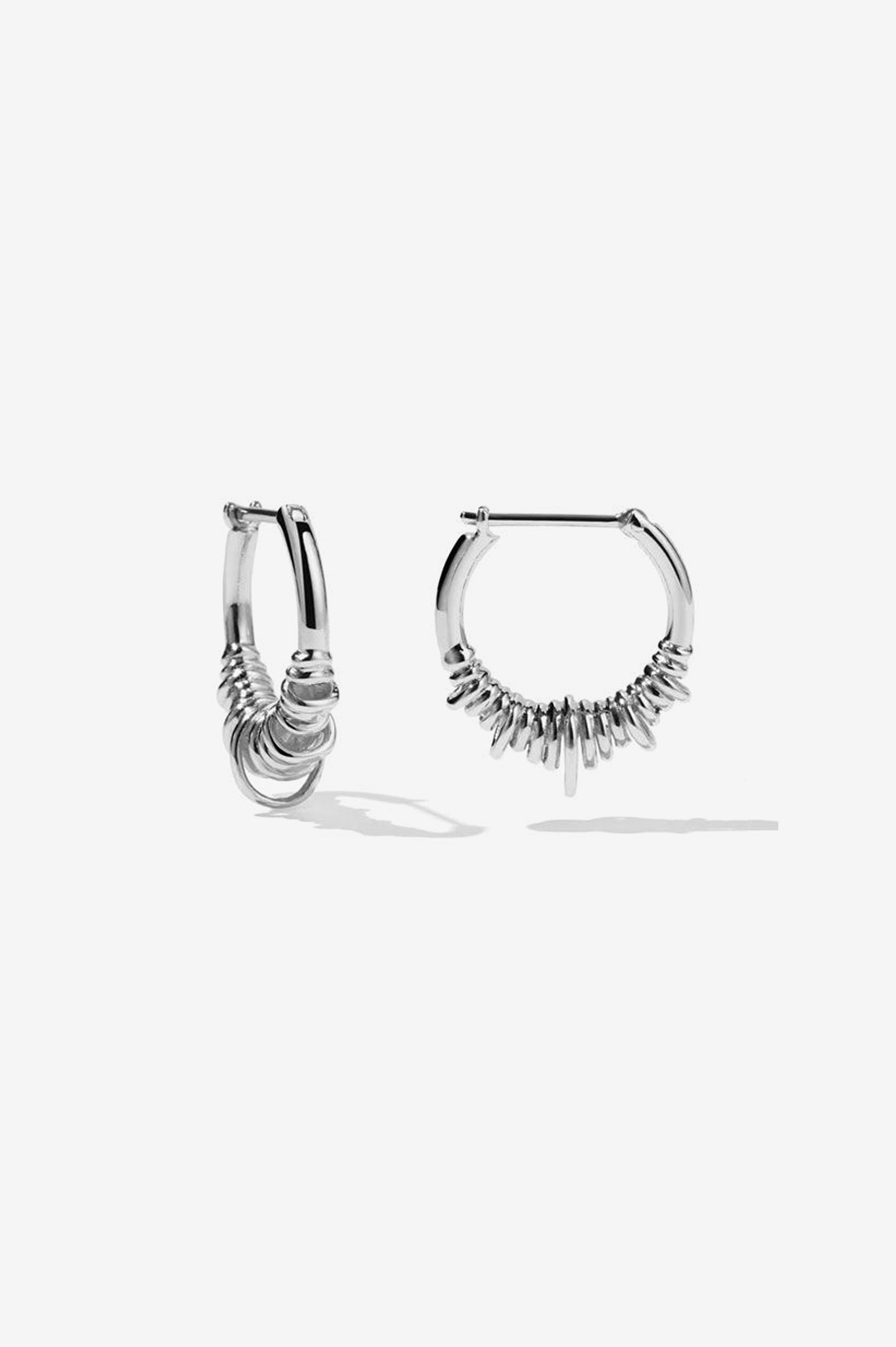 Meadowlark Revival Hoop Small Earrings - Silver
