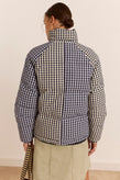 Damson Madder Reversible Opal Puffer - Mix Gingham