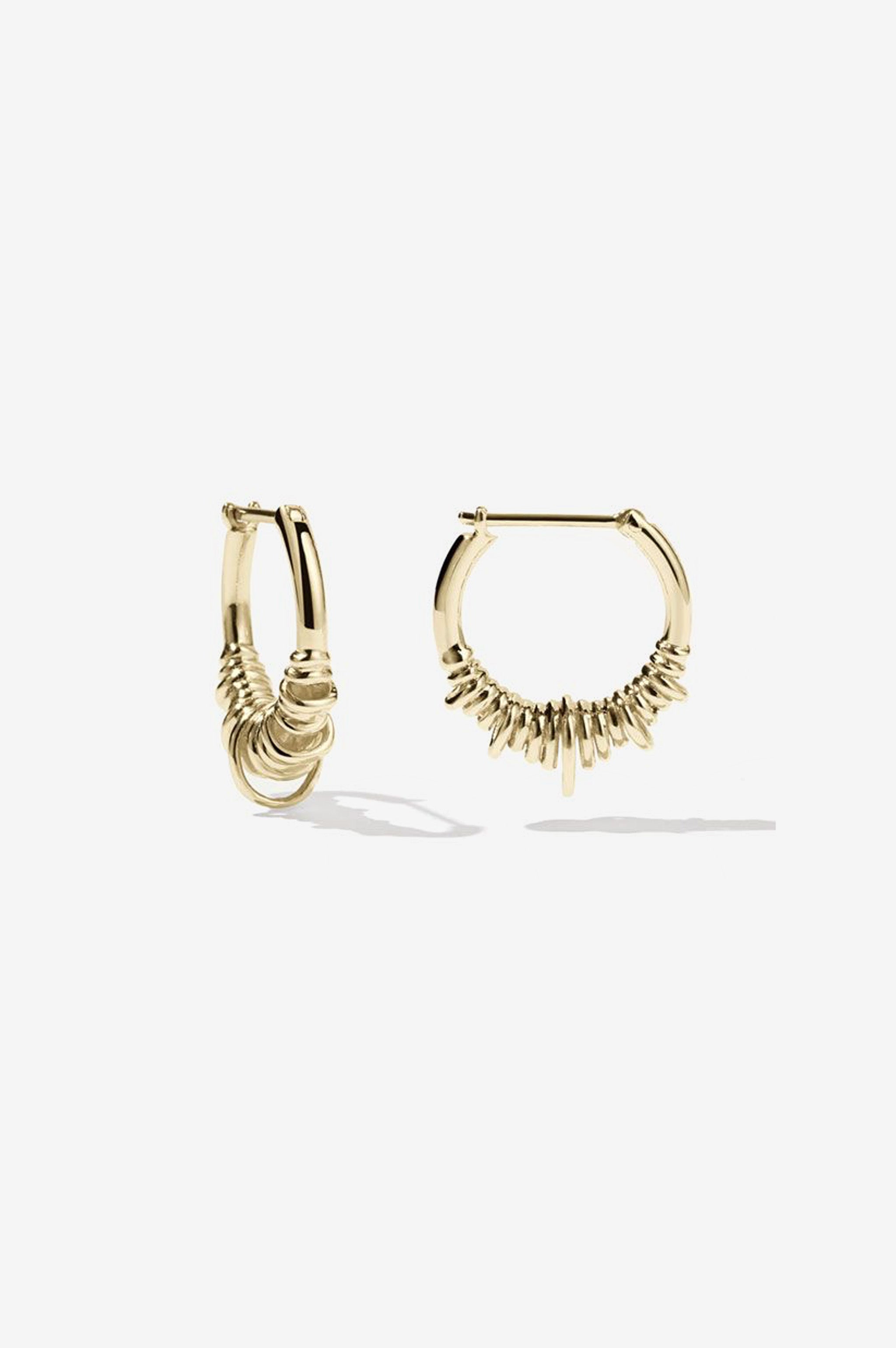 Meadowlark Revival Hoop Small Earrings - 23K Gold