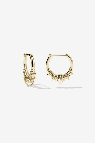 Meadowlark Revival Hoop Small Earrings - 23K Gold