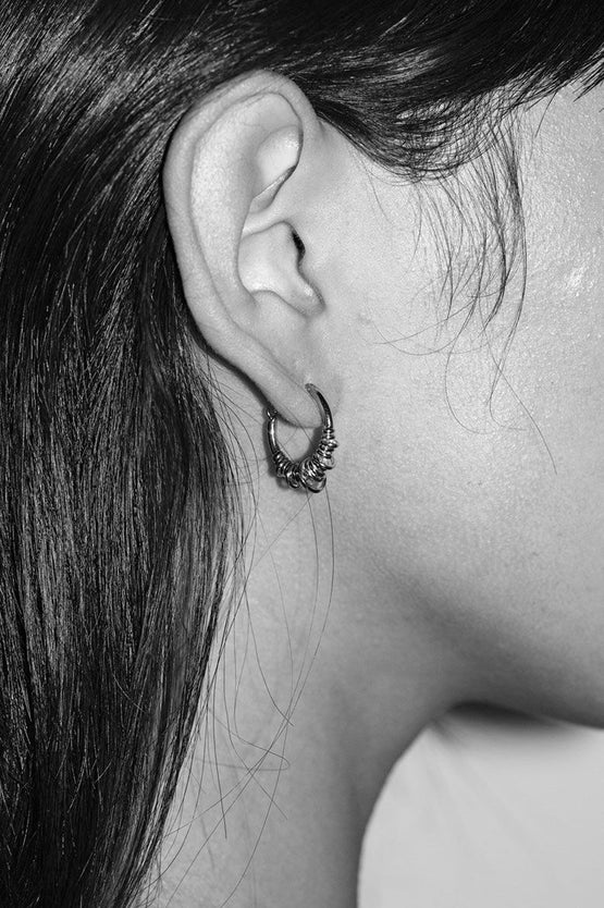 Meadowlark Revival Hoop Small Earrings - 23K Gold