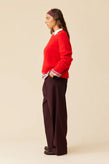 Ruby Rhea Turtleneck Sweater - Red
