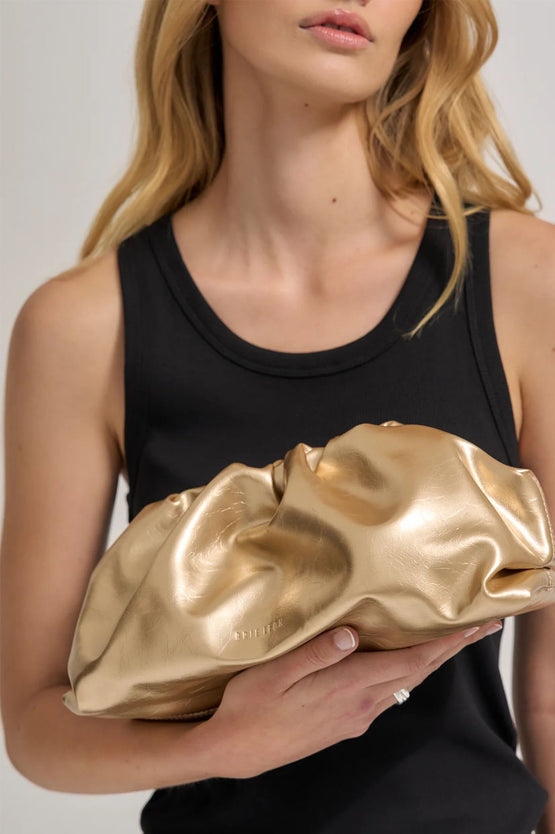 Brie Leon Rhi Clutch - Honey Gold