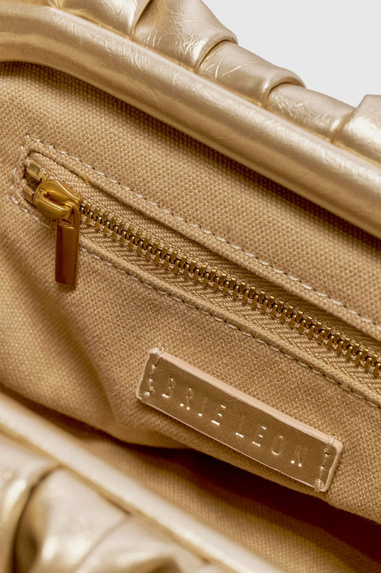 Brie Leon Rhi Clutch - Honey Gold