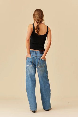 Ruby Ribbon Tank - Black