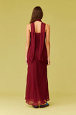Ruby Riley Sash Dress - Merlot
