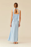 Ruby Riley Sash Dress - Blue Polka Dot
