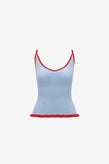Ruby Rina Tank - Blue Cherry