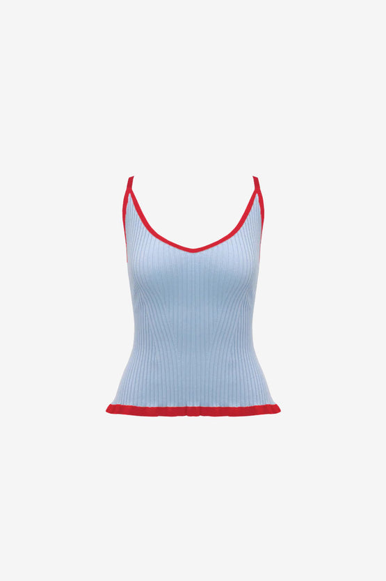 Ruby Rina Tank - Blue Cherry