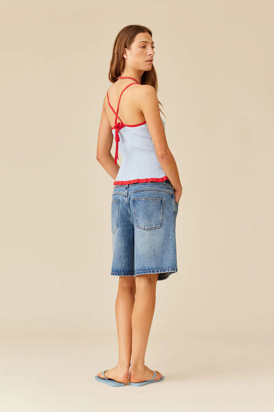 Ruby Rina Tank - Blue Cherry