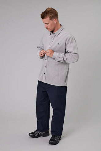 Just Another Fisherman Boxy Ripple Shirt - Grey