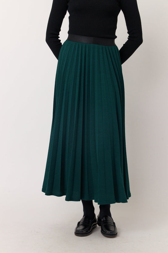 Sylvester Ripple Skirt - Bottle Green
