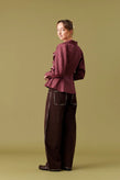 Ruby Rita Ruffle Blouse - Plum