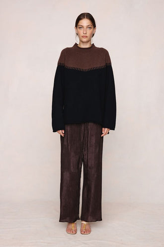 Marle Rodin Jumper - Carob/Black