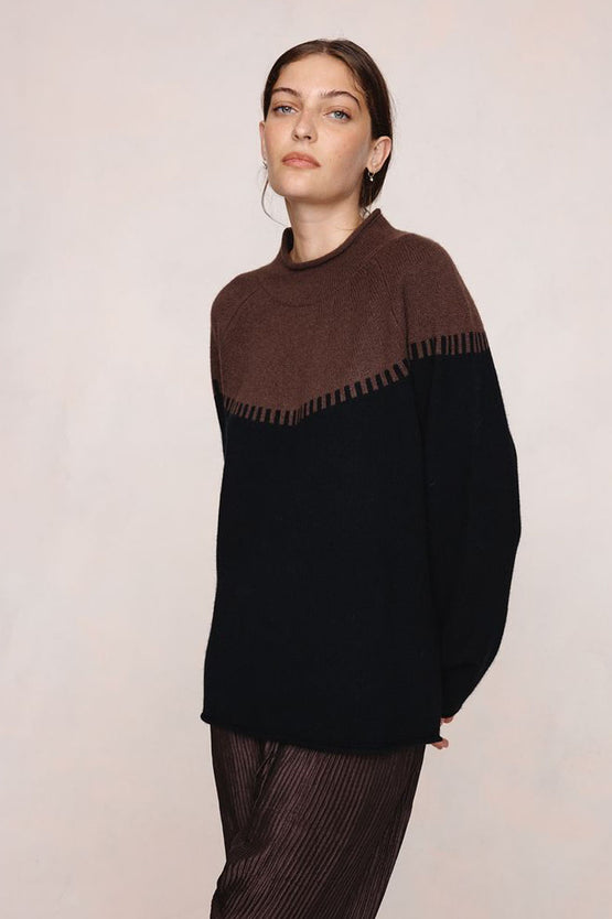 Marle Rodin Jumper - Carob/Black