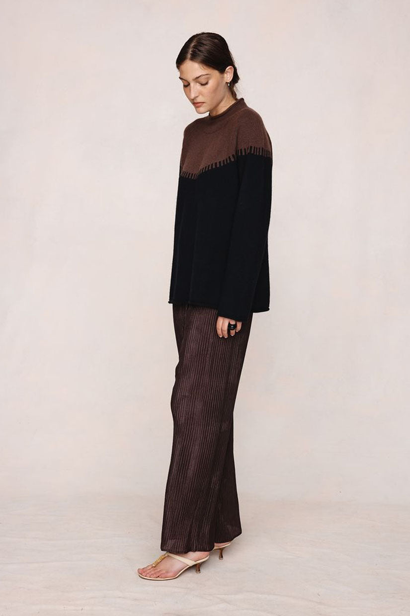 Marle Rodin Jumper - Carob/Black