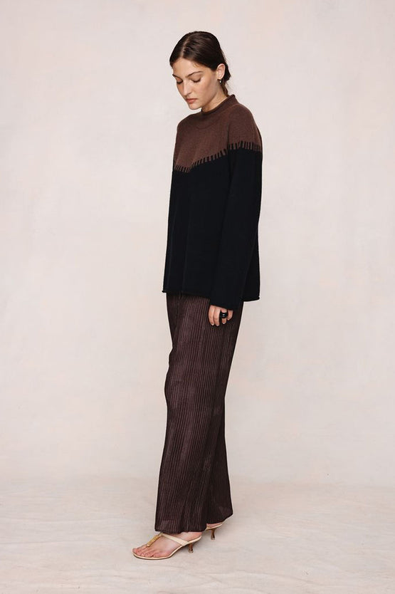 Marle Rodin Jumper - Carob/Black