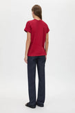 Camilla and Marc Maren Roll Sleeve Top - Ruby
